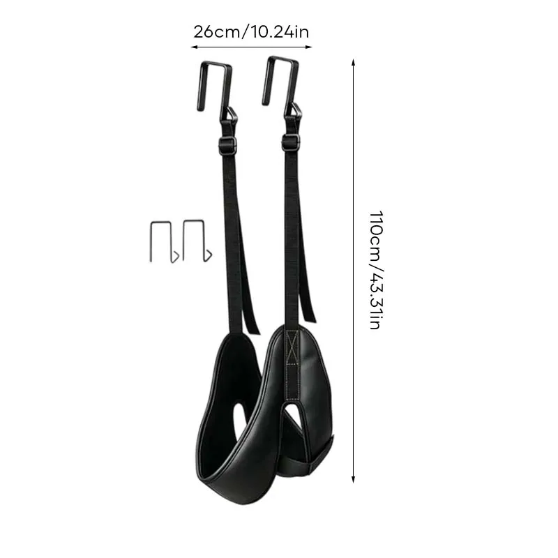 Over Door Cervical Traction Device - black