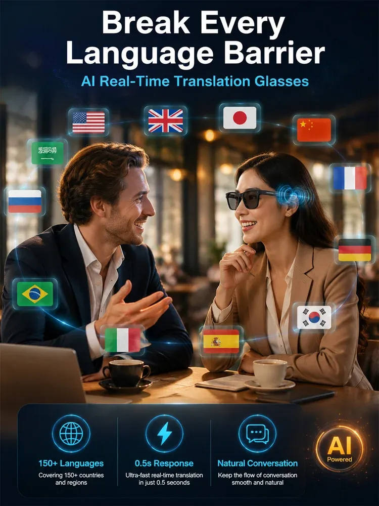 AI Smart Bluetooth Glasses