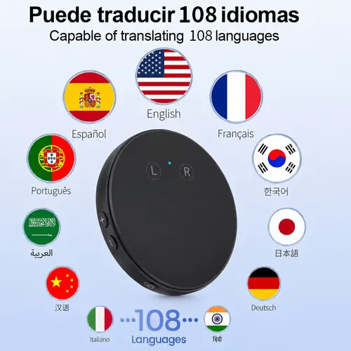 Spanish & English Practice Companion – Supports 108 Languages - Gunmetal Gray